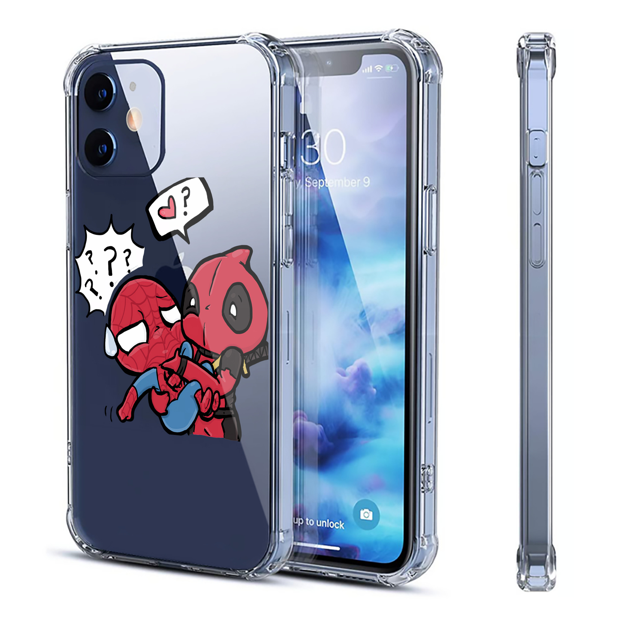 （画像用） Deadpool デッドプール 【iPhone 12シリーズ対応】透明スマホケース（クリアソフトケース）